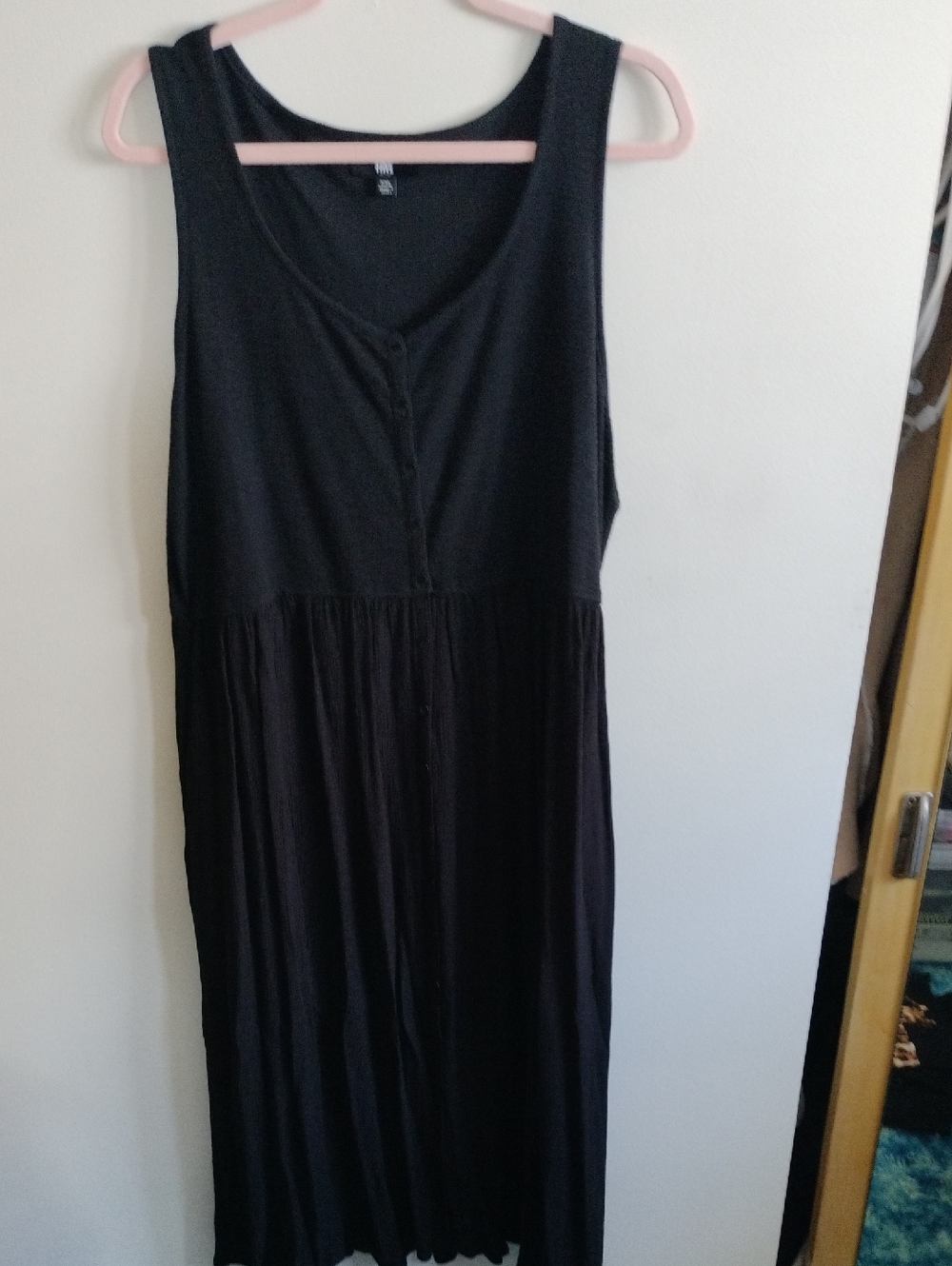 Black Plus Size Sleeveless Maxi Dress - Casual Women's Summer Dress